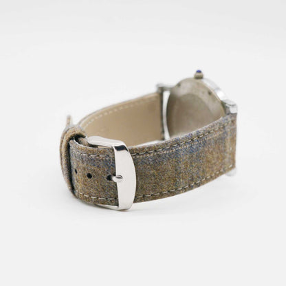 LIGHT BROWN w BLUE/TAN CHECK