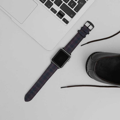 Apple Watch PLUM/NAVY/BROWN GRID CHECK