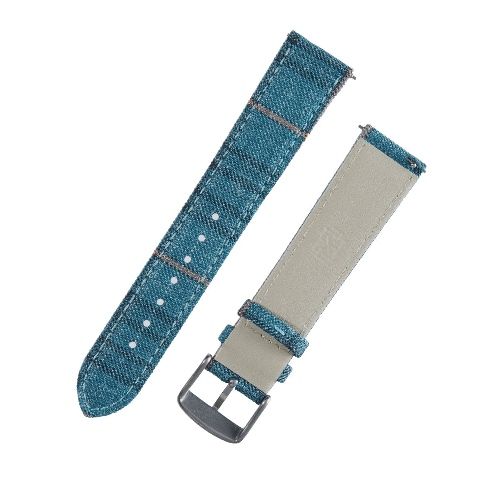 TEAL WINDOWPANE plaid WITH ORANGE deco