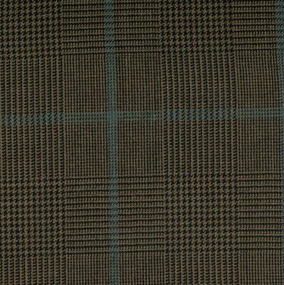 DARK BROWN GLEN CHECK GREEN OVERCHECK