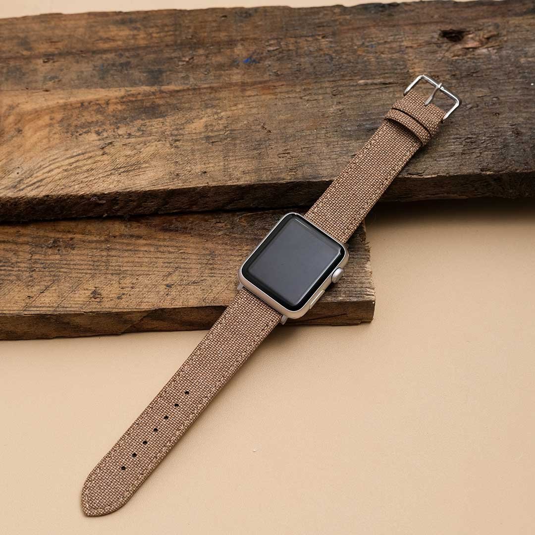 Apple Watch TAN solid weave effect