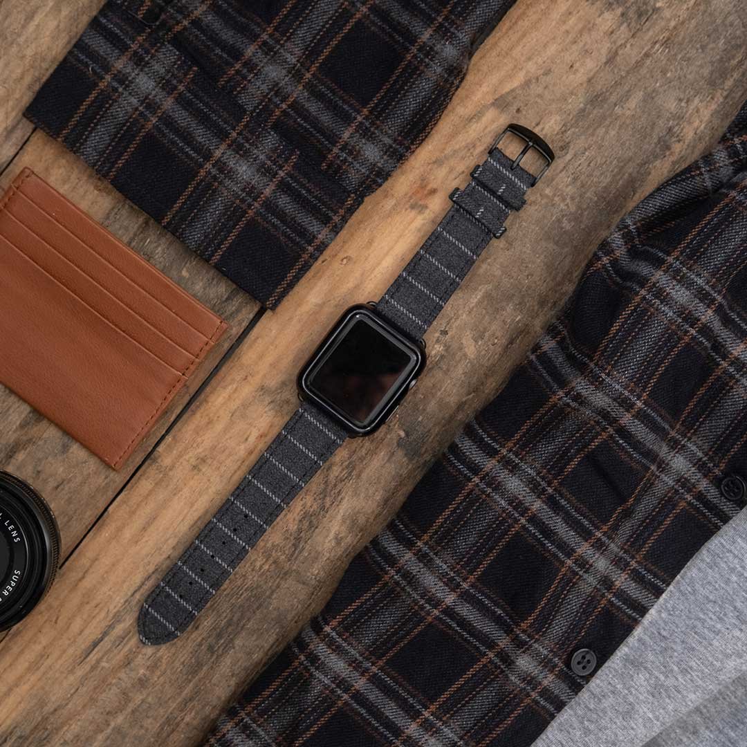 Apple Watch MID GREY NARROW CHALK STRIPE