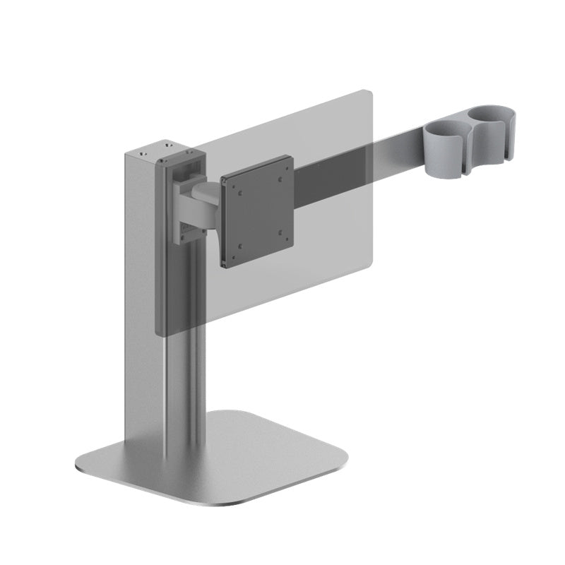 BY-MA401 — Tabletop stand with illustrative display — angled view