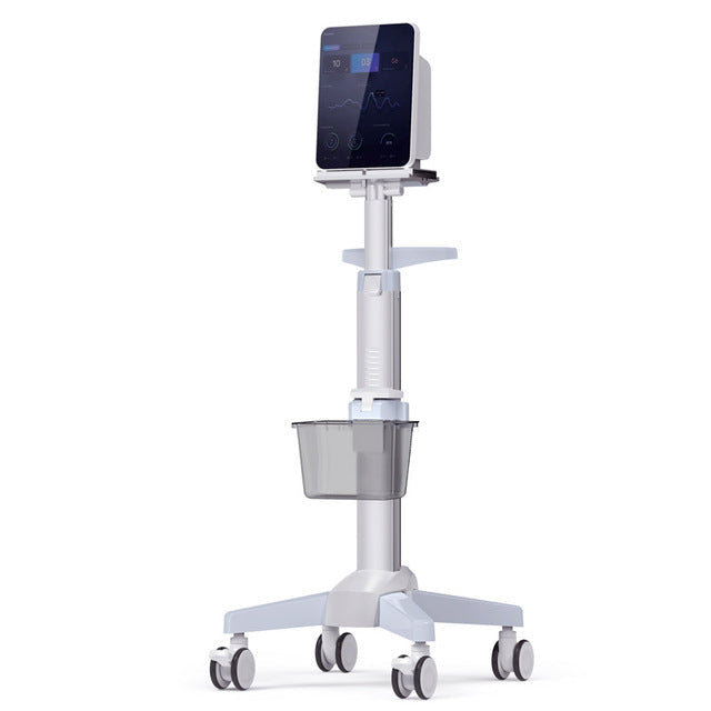 Bayint BY-PM102 Aluminum Height-Adjustable Patient Monitor Trolley
