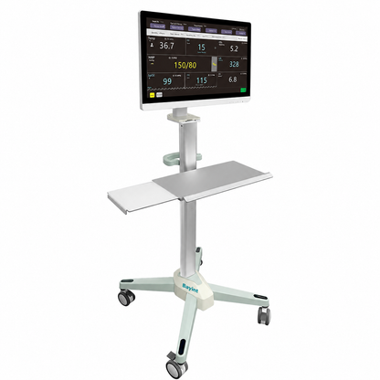 Bayint BYPMLU007 monitor workstation with keyboard and sliding mouse tray